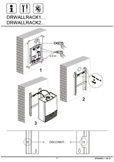 DRWALLRACK, D2CND-A, D2TND-A4A, D2HND-A5A, R2TND-A4A, R2CND-A4A_3P539395-1_Installation manual download